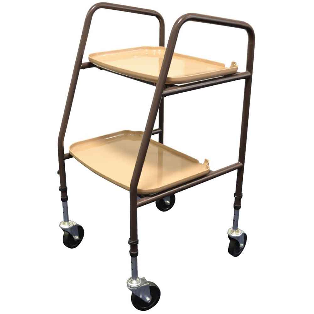 NRS Home Helper Wheeled Trolley - Brown